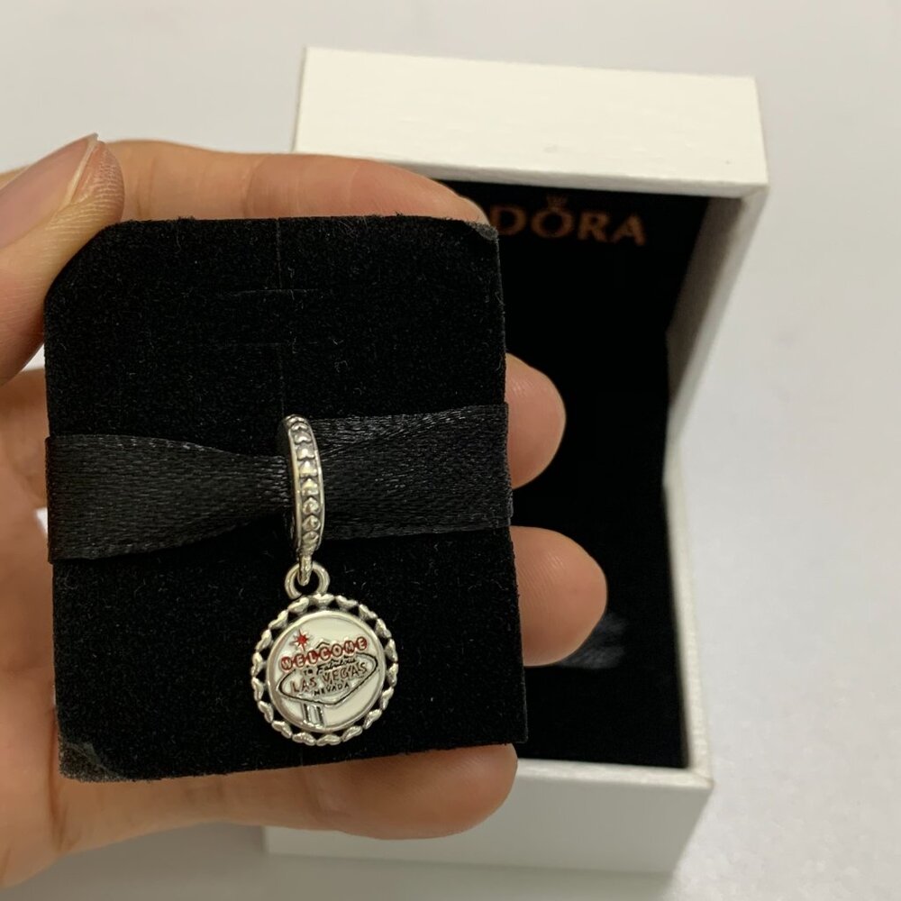 Pandora Las Vegas Exclusive Charm Pendant S925 Sterling Silver Jewelry